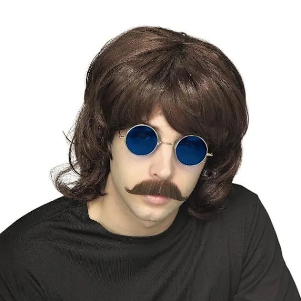 Rubies Discoperuk vuxenstorlek disco peruk 70 talet travolta> Peruker