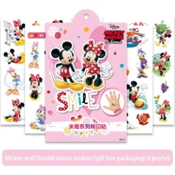 Disney Transfertryck Klistermärken Leksak Frozen Anime Figur Prinsessa Elsa Barn Vattentät Temporär Tatuering Kroppskonst Barnpresenter> Smink