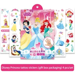 Disney Transfertryck Klistermärken Leksak Frozen Anime Figur Prinsessa Elsa Barn Vattentät Temporär Tatuering Kroppskonst Barnpresenter> Smink