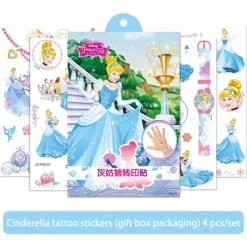 Disney Transfertryck Klistermärken Leksak Frozen Anime Figur Prinsessa Elsa Barn Vattentät Temporär Tatuering Kroppskonst Barnpresenter> Smink
