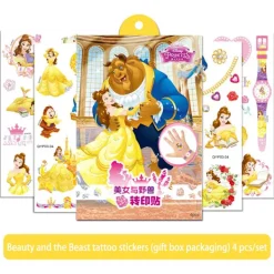 Disney Transfertryck Klistermärken Leksak Frozen Anime Figur Prinsessa Elsa Barn Vattentät Temporär Tatuering Kroppskonst Barnpresenter> Smink