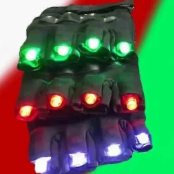 DJ Laserhandskar för Uppträdanden - Uppladdningsbar Grön LED Mekanisk><noscript><img width=