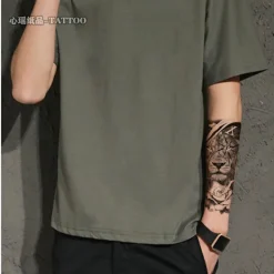 Djur Svartvitt Arm Vattentäta Tatueringsklistermärken><noscript><img width=