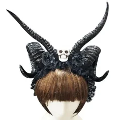 Djävulshorn Huvudband, Svarta Horn Maleficent Horn Huvudband För Halloween Kostym Cosplay> Huvudbonader