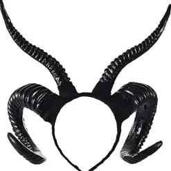 Djävulshorn Huvudband, Svarta Horn Maleficent Horn Huvudband För Halloween Kostym Cosplay> Huvudbonader