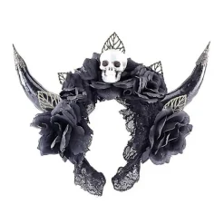 Djävulshornformad hårbåge Halloween smink cosplay hårband för ravefest> Huvudbonader