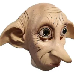 Dobby Mask, Halloween Cosplay Mask Alv Dvärg Alv Latex Mask Helhuvud Kostym Rekvisita Rea-FA-> Masker