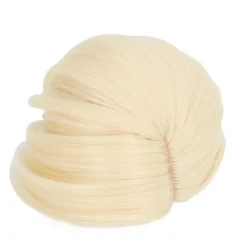 Dockhår Peruk DIY Elastisk Högtemperaturfiber Nät Tyg Ljusblond Dockperuk Kort för 1/3 Ball Jointed Doll><noscript><img width=