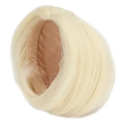 Dockhår Peruk DIY Elastisk Högtemperaturfiber Nät Tyg Ljusblond Dockperuk Kort för 1/3 Ball Jointed Doll><noscript><img width=