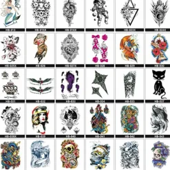 INF Drömfångare Tillfällig Tatueringsärm, Stora Arm Tatueringsdekaler 1><noscript><img width=