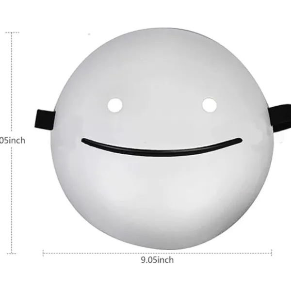 Drömmask, Halloween vit leende mask, The Dream - Mask Music Song Video samma, Sångarmask, Fest{Y F L}> Masker