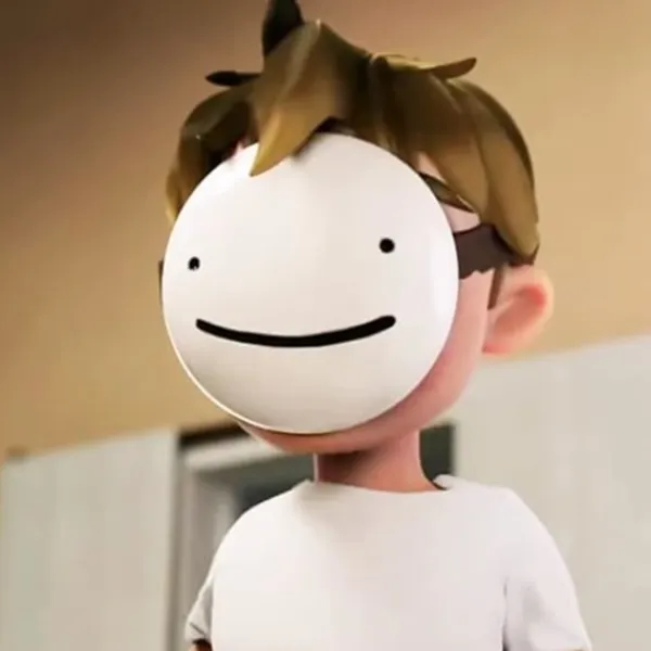 Drömmask, Halloween vit leende mask, The Dream - Mask Music Song Video samma, Sångarmask, Fest{Y F L}> Masker