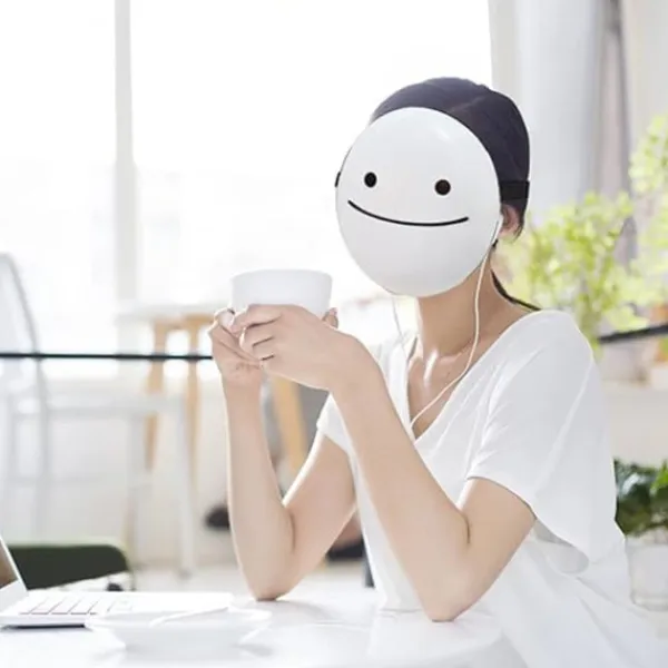 Drömmask, Halloween vit leende mask, The Dream - Mask Music Song Video samma, Sångarmask, Fest{Y F L}> Masker