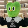 Duolingo grön uggla huvudbonad plyschdocka kudde hänge> Huvudbonader