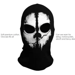 LAIQIANKUA Dww-ghost Mask - Balaclava Motorcykel Paintball One Size Färg Svart><noscript><img width=