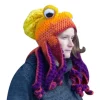 /EA/Tentakelhatt Handvävd bläckfiskhatt Jul Halloween Cosplay Orange> Huvudbonader
