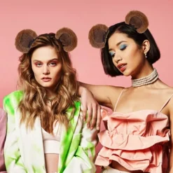 FMYSJ Ekorrhörsdiadem Plysch Björnördekoration Flickhuvudbonad Elastisk Design Djurtema Hårband Sminkhuvudbonad (FMY)><noscript><img width=