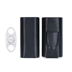 Elegant Portabel Cigarr Resefodral Affärspresentförpackning><noscript><img width=