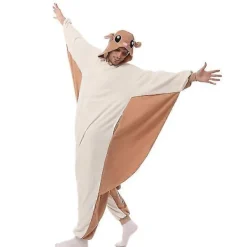 Eleimos Halloween Flygande Ekorre Onesie för Kvinnor Män Vuxna Djur Kigurumis Pyjamas Cartoon Pyjamas Hemkläder Cosplay Kostym Hög Kvalitet L Fit 168-178cm | Fyndiq><noscript><img width=