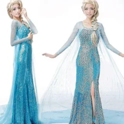 Elsa Klänning Vuxen Dam Kostym 2XL><noscript><img width=