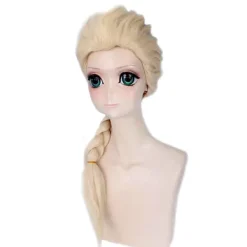 Elsa Peruk Europeiska och amerikanska Cosplay peruk huvudbonader> Peruker