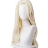 Elsa peruk vuxen prinsessa cosplay 65cm peruk för halloween> Peruker