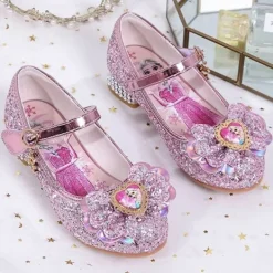 Elsa Princess Skor för Flickor med Paljetter Rosa ZX[YD] 20cm / size 32> Masker