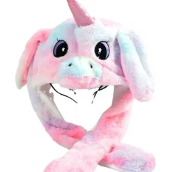 Holocky Enhörningshatt med rörliga öron, Roliga hattar, Vinterhatt> Huvudbonader