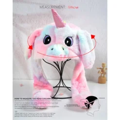 Holocky Enhörningshatt med rörliga öron, Roliga hattar, Vinterhatt><noscript><img width=