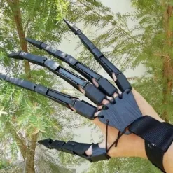 Ett par Halloween Articulated Fingers, 3D-printade Articulated Finger Extensions, med flexibla leder - Skeletthänder><noscript><img width=