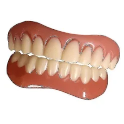 Extra Tunna Falska Ljusa Vita Tandfasader Silikon Mjukt Säkert Självhäftande Tandprotes Dölj Nyans Hängslen Bekväma Tänder Ortodontisk - xin><noscript><img width=