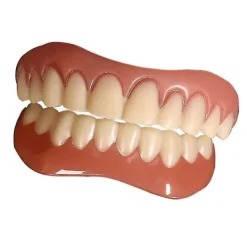 unbranded Extra tunna falska ljusa vita tandfanér i silikon, mjuka, säkra, självhäftande proteser, dölj skuggade tandställningar, bekväma tänder, ortodonti><noscript><img width=