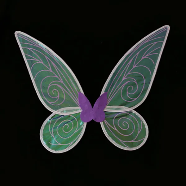 Fé Älv Prinsessa Ängelvingar För Kvinnor Flickor Festdräkter Gul> Tillbehör