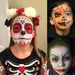 Face Body Paint Set 15 Colors Makeup Palette Washable For Costumes Parties Theater Special Effects><noscript><img width=