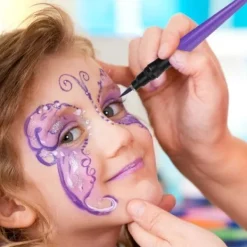 Face Painting, kritor 8 giftfria ansikts- och kroppskritor för d> Smink