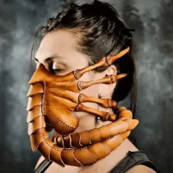 Facehugger Mask Alien Face Cover Halloween Horror Scorpion Cosplay Latex Mask Party Masquerade Headgear Movies Performance Accessories For Adults> Masker