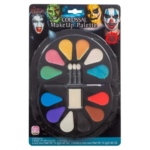 Sweden Quickstyle FaceOn 12 färgers Sminkpalett Ansiktsfärg Sminkset one size> Smink