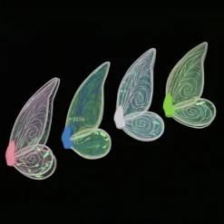 Fairy Elf Princess Angel Wings För Kvinnor Flickor Party Kostymer Yellow><noscript><img width=