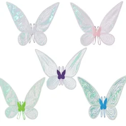 Fairy Wings För Vuxen Dress Up Glittrande skira vingar Halloween Fairy Kostym Ängla Vingar För Barn Flickor Kvinnor><noscript><img width=