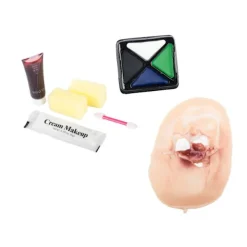 Fake sår makeup för halloween att måla ärr sår makeup hud><noscript><img width=