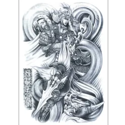 Megabilligt Fake Tattoo Ryggtavla Han Dynasty> Smink