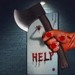 Fake yxa beiL erforderlig uunecht yx leksaker yxa foam axt halloween cosplay rekvisita för kvinnor män (B-svart)> Smink