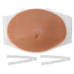 Falsk Gravidmage Silikon Andningsbar Elastisk Artificiell Falsk Gravidmage Rekvisita för Scenföreställning 2-4 Månader> Tillbehör