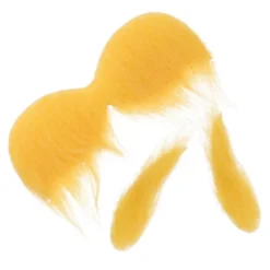 Falsk Mustasch Ögonbryn för Fest Gul Mustasch och Ögonbryn Cosplay Tillbehör Gul 16.00X9.00X0.20CM> Tillbehör