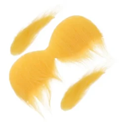 Falsk Mustasch Ögonbryn för Fest Gul Mustasch och Ögonbryn Cosplay Tillbehör Gul 16.00X9.00X0.20CM><noscript><img width=