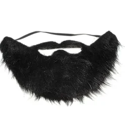 Falsk Svart Skägg Elastisk Halloween Fest Bal Rekvisita> Tillbehör