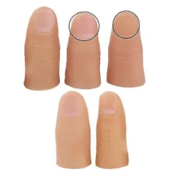 LBJ Falsk tumme 5 st Finger Magic Trick Falsk Mjuk Tumtopp Närbild Scenshow Prop Skämt Leksak S><noscript><img width=
