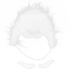 Falska mustaschskägg Justerbar elastisk rep Jultomtenskäggsset för jul><noscript><img width=