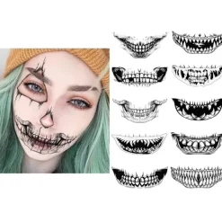 Falska tänder för Halloween - Realistiska avtagbara vampyrtänder><noscript><img width=