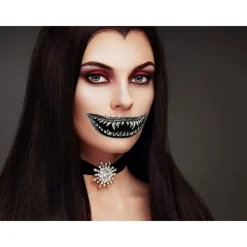 Falska tänder för Halloween - Realistiska avtagbara vampyrtänder><noscript><img width=